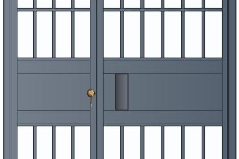 （雙扇電控平開(kāi)門(mén)、柵欄門(mén)）